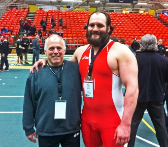 Devon with his coach, 5 time Olympian Doug Yetes